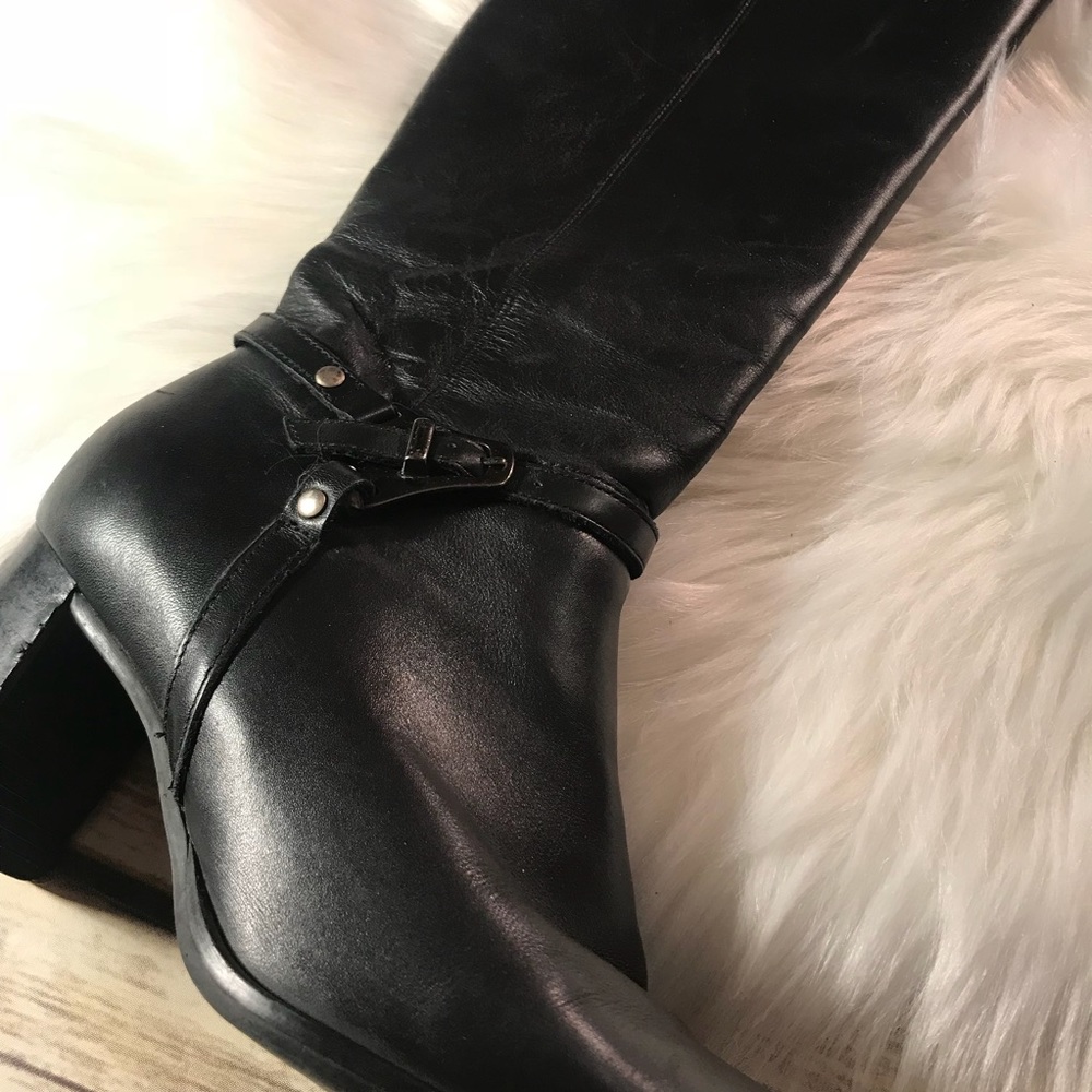 Caressa black leather boots sz6 good condition. - Picture 4 of 8